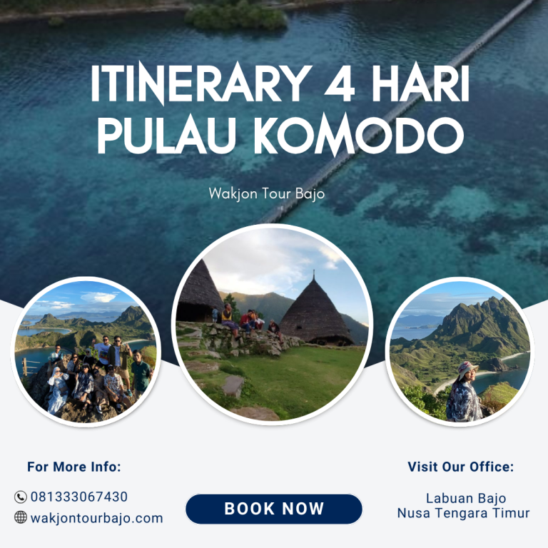 itinerary 4 hari pulau komodo